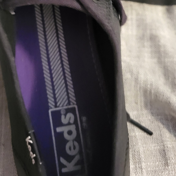 Keds Shoes For Women-Dbl Up Leather Blk/Blk- Size 10 - Picture 6 of 8